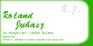 roland juhasz business card