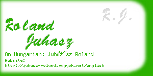 roland juhasz business card